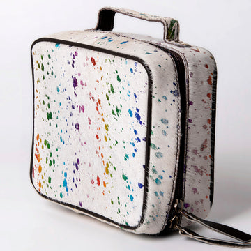 American Darling Jewelry Case Hair-On Genuine Leather Women Bag Western Handbag Purse | Organizer for Travel